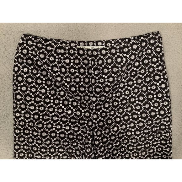 Vintage David Brooks Long Shorts Culottes Black Embroidered Side Zip Size 8 - Picture 3 of 10